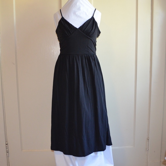 black strappy summer dress